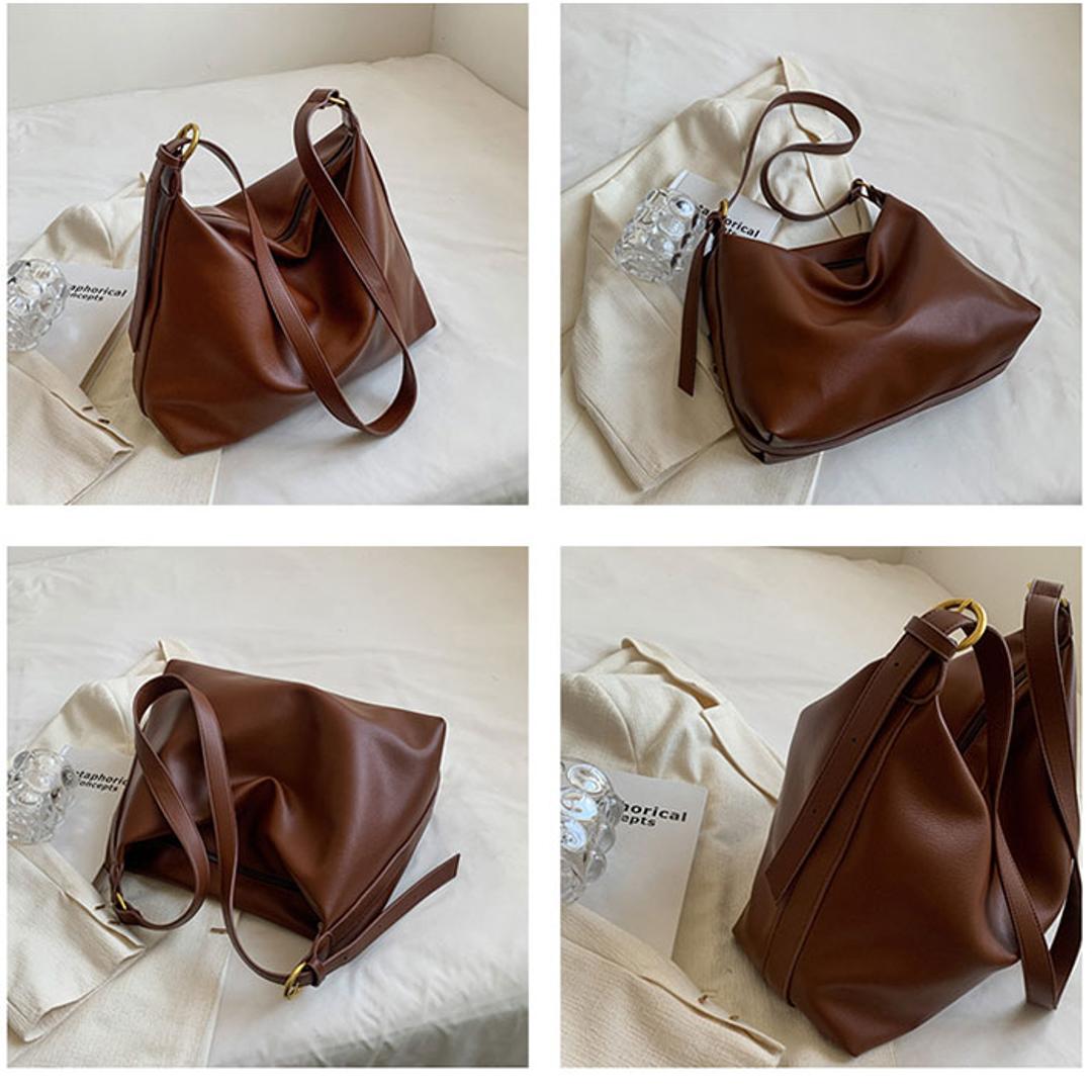 ショルダーバッグ レディース 大人 通販 トートバッグ 斜め掛け レディースバッグ レザーバッグ トートバック レザーバック ショルダー おしゃれ オシャレ 上品 エレガント ビジネスバッグ カバン 鞄 肩掛け シンプル 入園式 入学式 通勤 通学 ブラウン ・