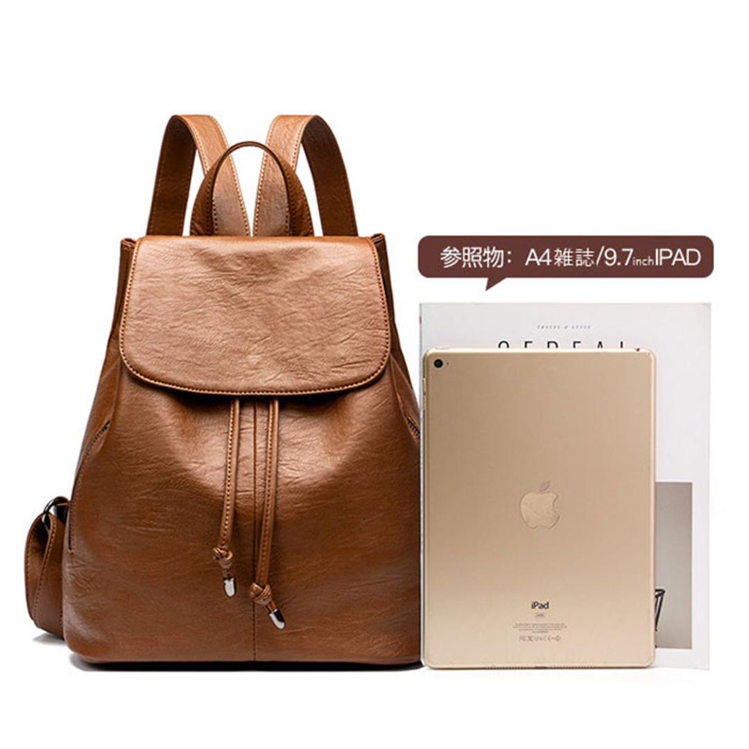 リュック 大容量 レディース 通販 リュックサック バックパック デイパック ナップザック レディースリュック 手提げ トート 大きく開く 収納 多機能 柔らかい やわらかい シンプル カジュアル 無地 大人 かっこいい おしゃれ オシャレ 通勤 通学 ブラウン ・