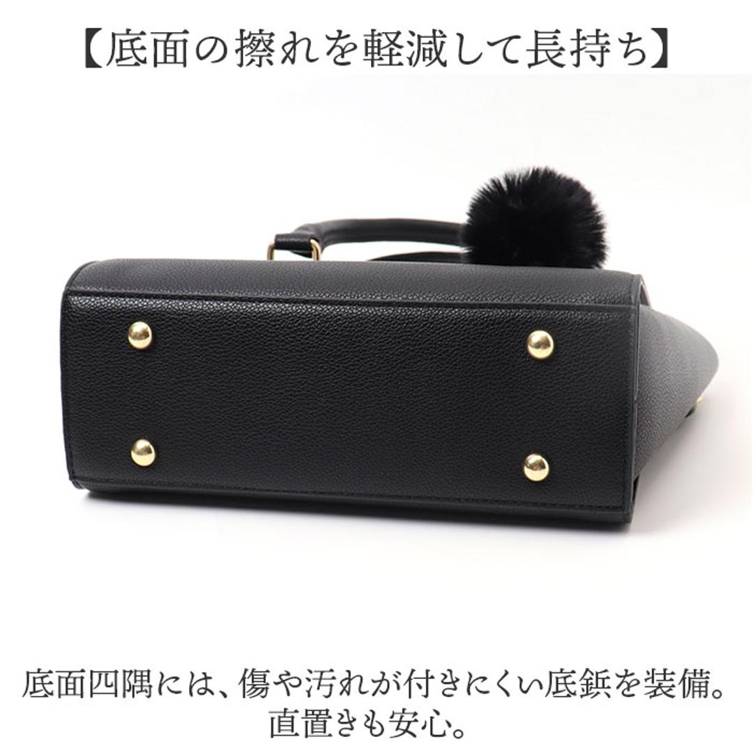 ショルダーバッグ ハンドバッグ 2WAY 通販 ハンドバック ショルダーバック ショルダー 肩掛け 斜めかけ ななめかけ トートバッグ トートバック 手提げ トート フェイクレザー 小さめ コンパクト 合皮 レザー調 高級感 レディース かわいい おしゃれ ブラック ・