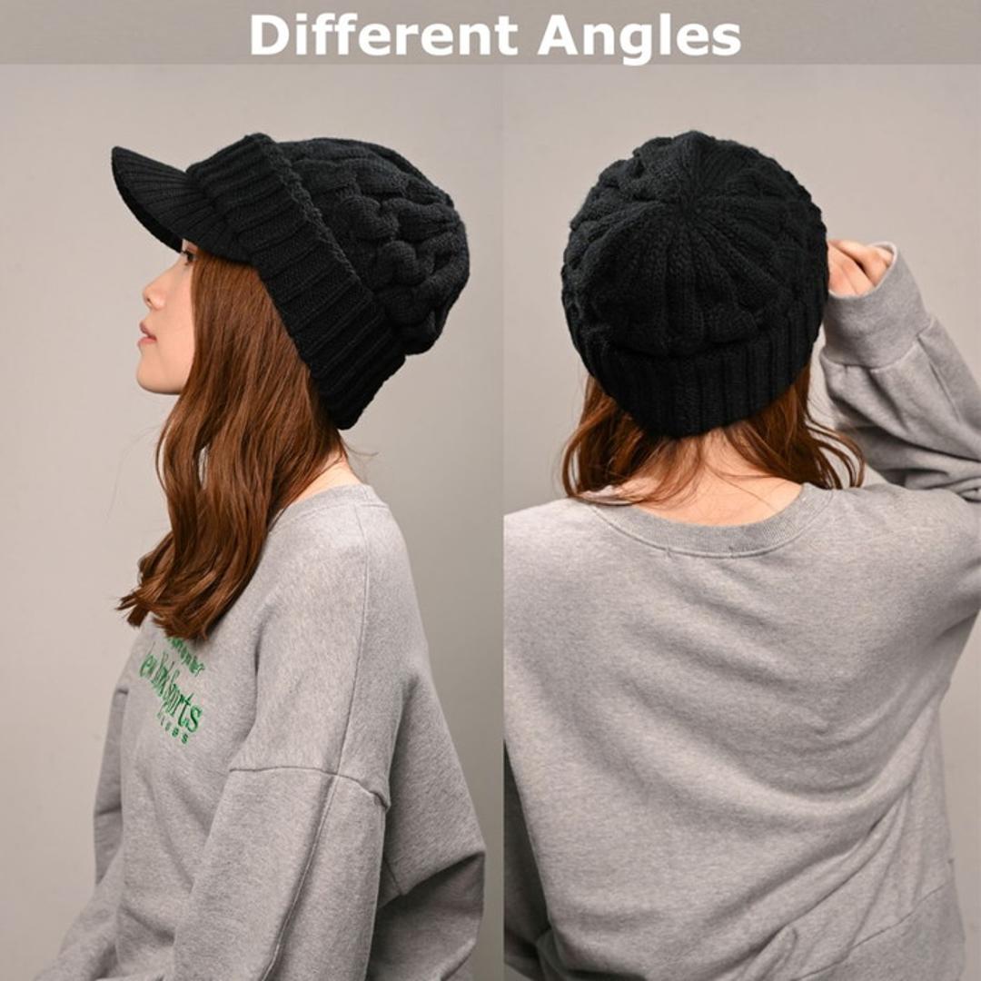 キャスケット レディース 秋冬 通販 つば付きニット帽 帽子 冬 秋 ニット帽子 ニットキャップ つば付 キャスケット帽子 かわいい 無地 洗える 手洗い おしゃれ 消臭 女性 女の子 538390 ニットキャスケット ハンチングハット レディース帽子 BE ・