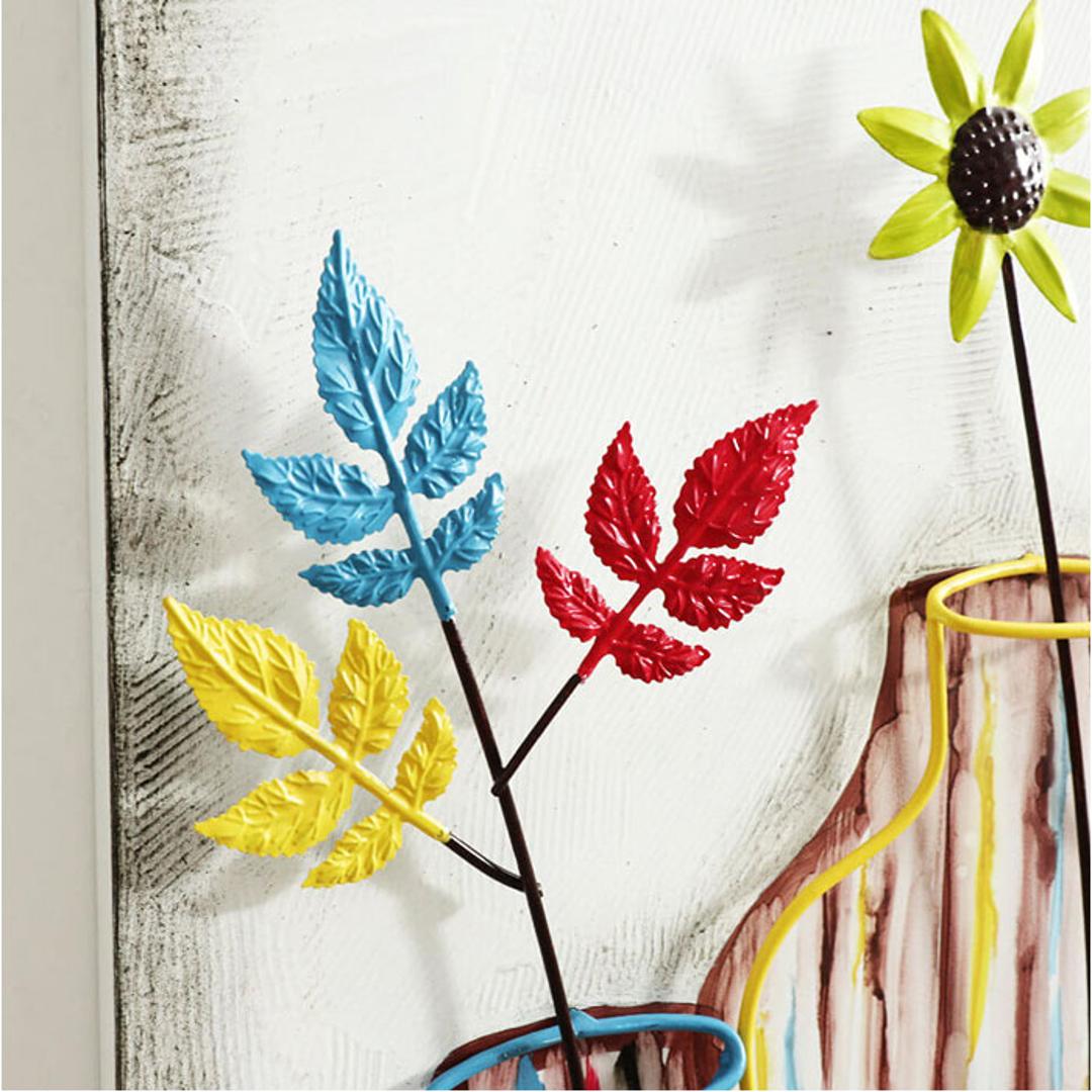 ウォールアート 壁掛け 壁飾り 通販 アートパネル ウォールデコレーション ウォールパネル アートボード 壁面装飾 壁 アンティーク調 立体 フェイクフラワー アイアン雑貨 アイアン製 アイアン 北欧 アート インテリア エレガント 玄関 リビング 部屋 花柄A ・