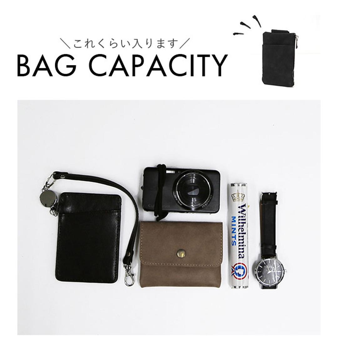 スマホポーチ メンズ 通販 スマホショルダー ミニショルダーバッグ 斜めがけ 斜め掛け ポシェット ミニショルダーバック 縦型 ポーチ カバン ショルダーバッグ サブバッグ ミニバッグ バッグ バック レディース サブバック 軽量 スマホケース ブラック ・