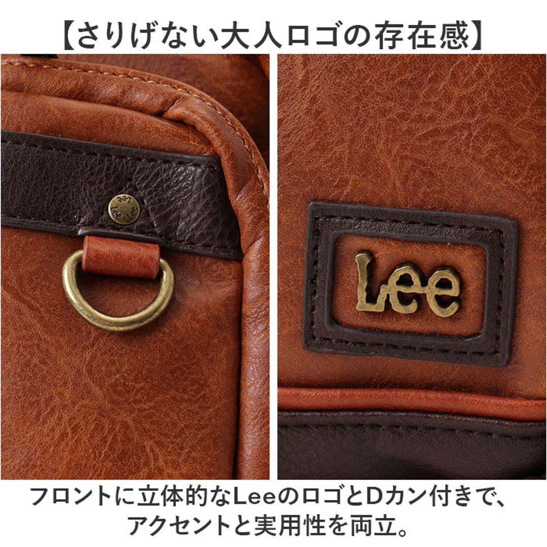 Lee リー ボディバッグ 通販 斜めがけ メンズ レディース ボディバック おしゃれ 斜めがけバッグ 大人 シンプル 無地 ボディーバッグ ボディーバック ギフト バック かばん カバン ギフト 贈り物 かっこいい BLACK ・