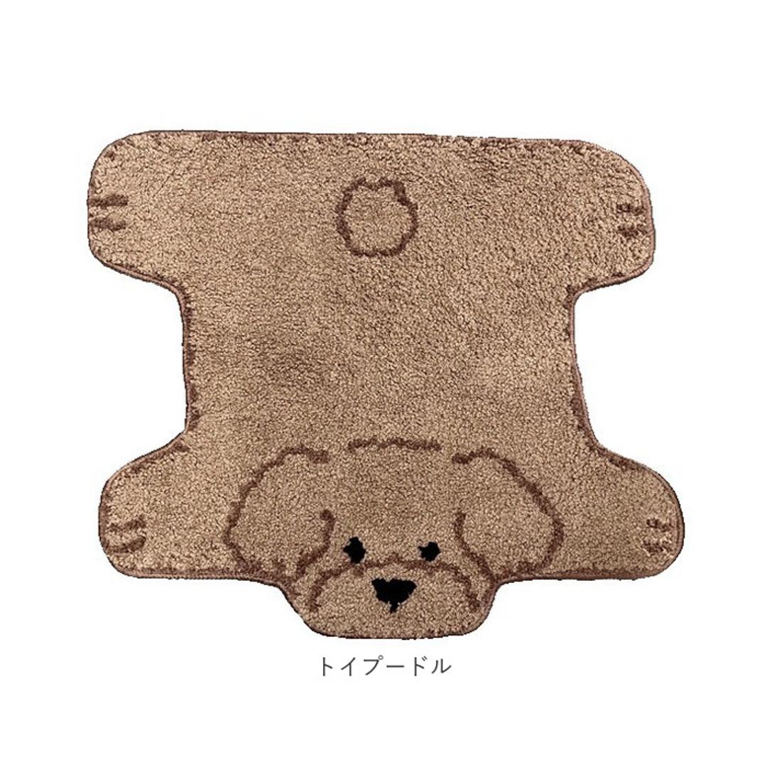 ミニマット かわいい 通販 犬のひらきマット マット ラグ 玄関マット キッチンマット 滑り止め フロアマット ドアマット ベッドサイドマット 滑り止め付 おしゃれ 可愛い グッズ 犬好き いぬ イヌ インテリア 雑貨 シュナウザー ・