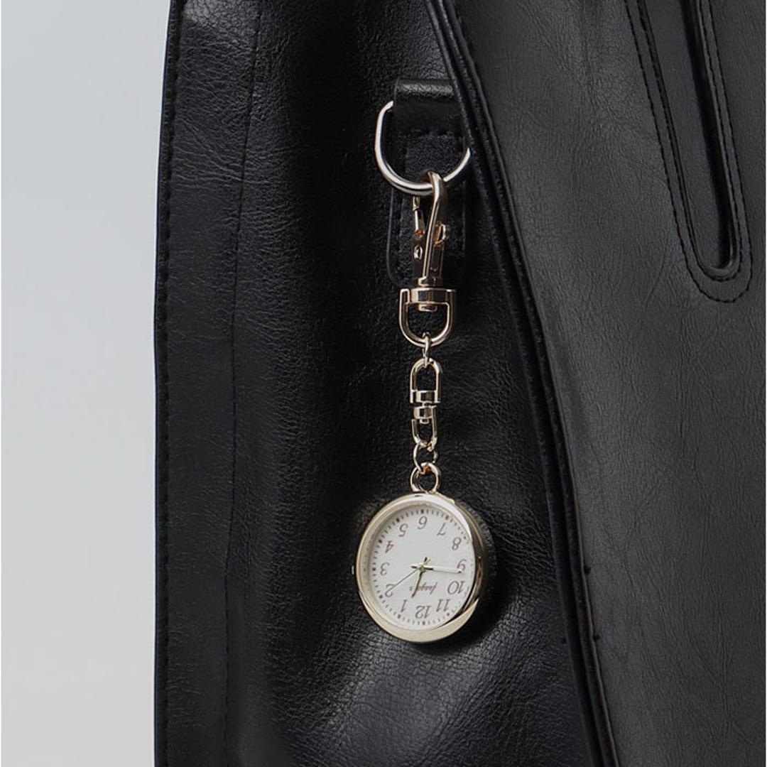 懐中時計 レディース 通販 fragola フラゴラ チャームウォッチ バッグチャーム キーホルダー 時計 キーホルダーウォッチ 時計キーホルダー 見やすい おしゃれ かわいい シンプル カジュアル 大人かわいい 母の日 贈り物 ギフト シルバー ・