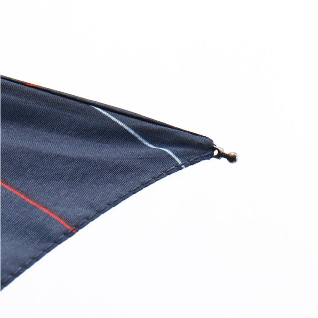 折りたたみ傘 メンズ 耐風 通販 折り畳み傘 折りたたみ 傘 58cm センチ 耐風傘 かさ カサ 紳士傘 雨傘 丈夫 グラスファイバー シンプル おしゃれ オシャレ トラッド 男性 男性用 紳士 通勤 通学 中谷 424 雨具 レイングッズ メンズ雨傘 クラッシーストライプ/ブラック ・