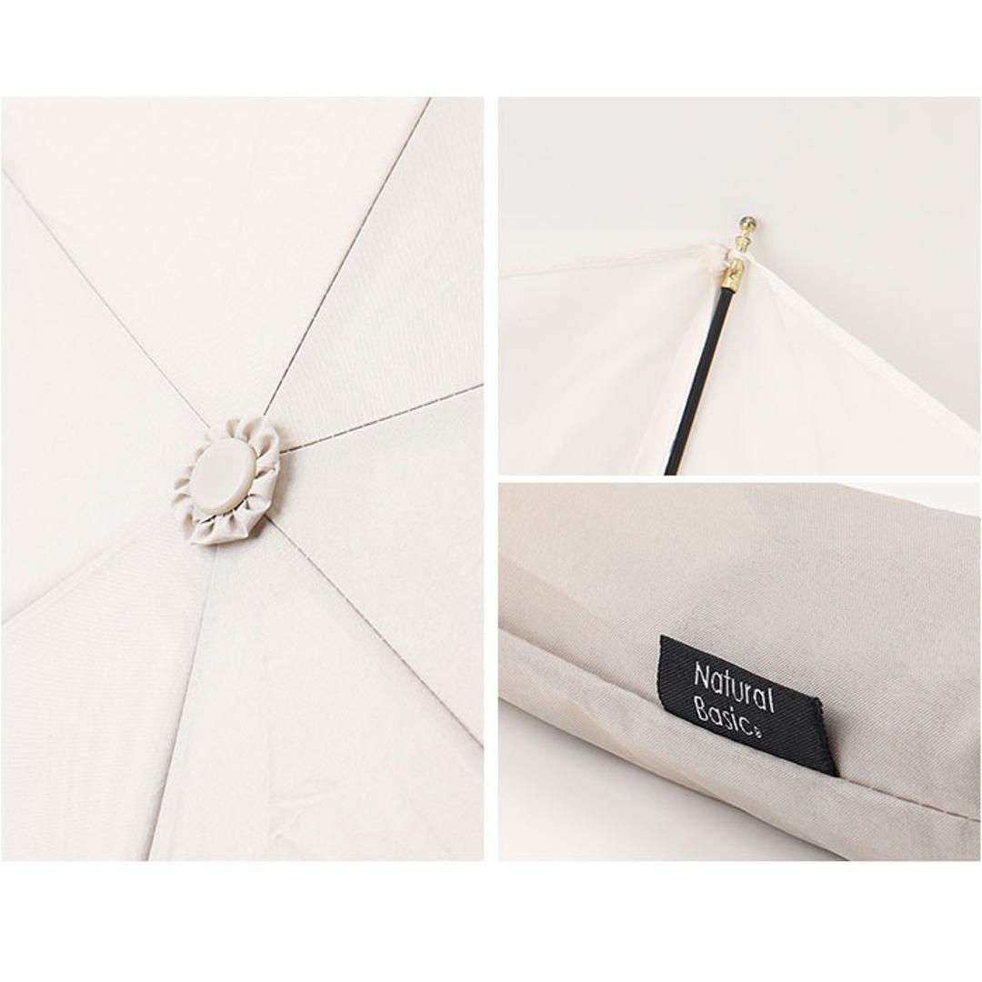 折りたたみ傘 レディース 55cm 通販 折り畳み傘 手開き 傘 折りたたみ かさ カサ 雨傘 おしゃれ 可愛い 女性 シンプル オシャレ かわいい 通勤 通学 Natural basic 中谷 雨具 女性用 レディース雨傘 くすみカラー/ピンクベージュ ・