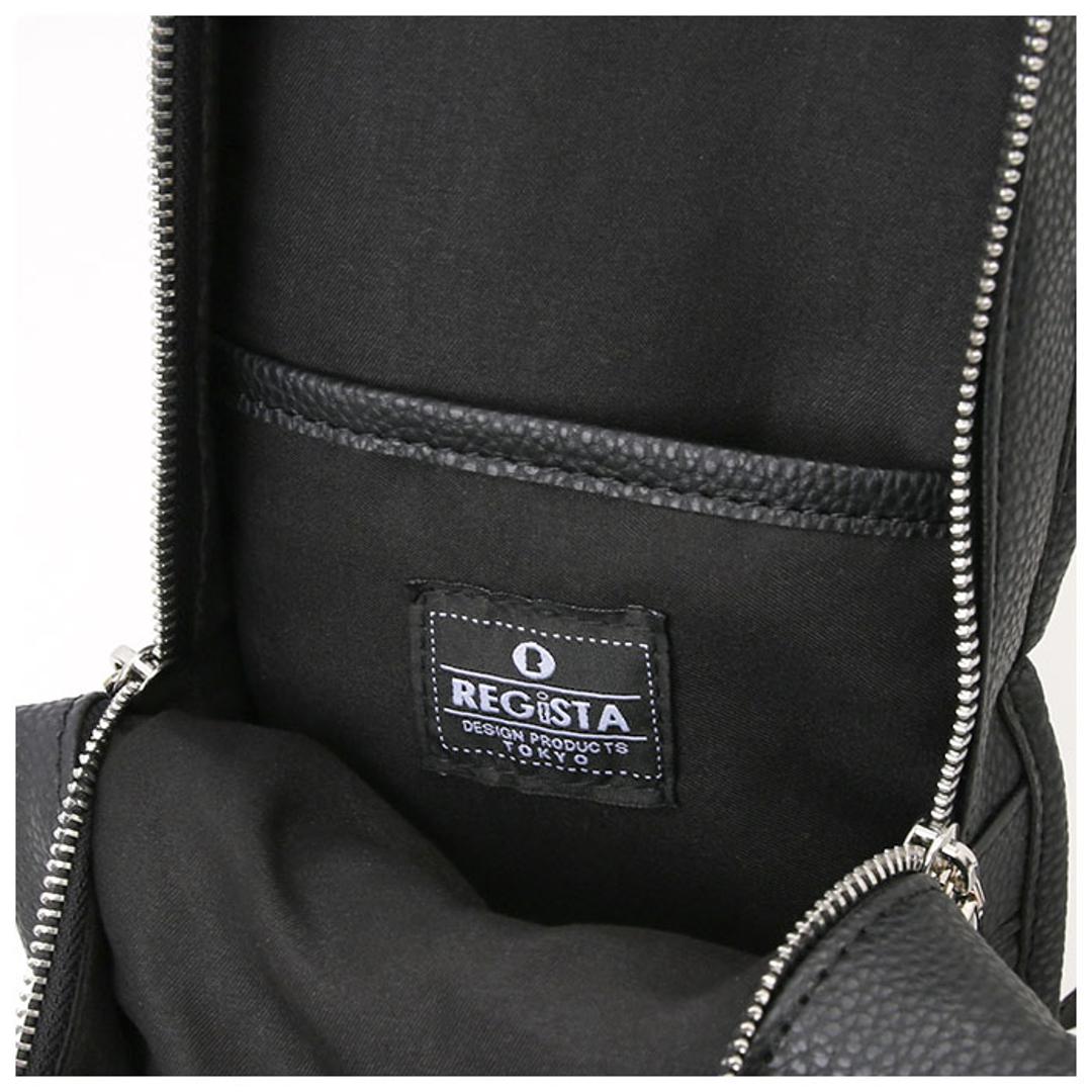 レジスタ REGiSTA ボディバッグ メンズ かっこいい 通販 レディース ショルダーバッグ 斜めがけ ショルダー 合皮 編み込み ペットボトルが入る きれいめ おしゃれ カジュアル 大人 ブラック ホワイト 黒 白 BLACK ・