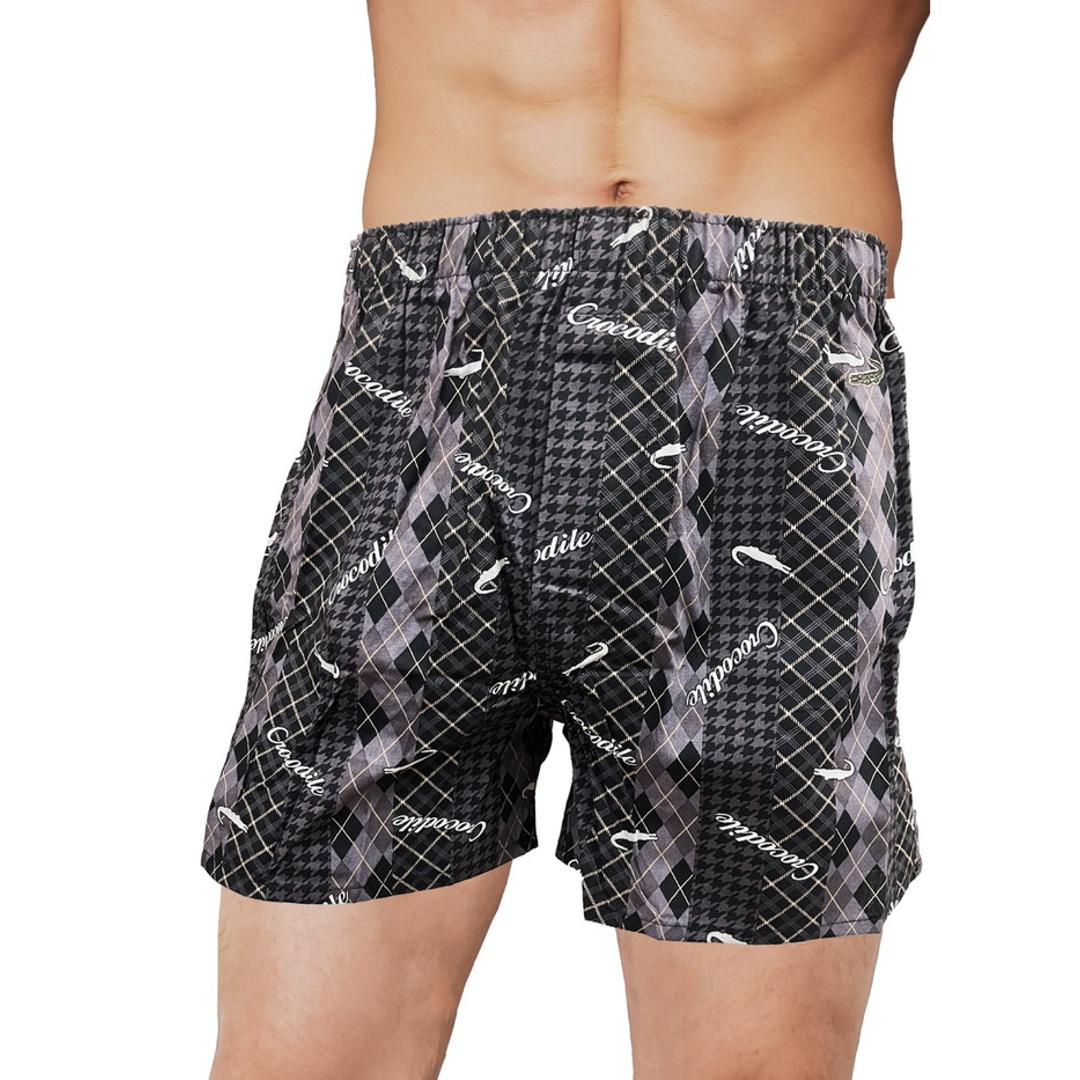 クロコダイル メンズ トランクス CROCODILE 通販 パンツ 綿100% 前開き 前あき ブランド 男性用 紳士 大きいサイズ 下着 インナー 肌着 紳士下着 おしゃれ ゆったり アンダーウェア インナーウエア メンズインナー メンズ下着 ブラック(049) Mサイズ