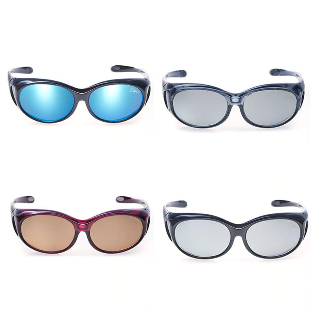 オーバーサングラス おしゃれ 通販 偏光サングラス 偏光 サングラス オーバーグラス メガネの上から 運転 夜間 男女兼用 お洒落 ドライブ 登山 アウトドア シンプル 釣り マラソン Otani オータニ オーケー光学 ギフト 贈り物 ブラック/ペールグレー ・