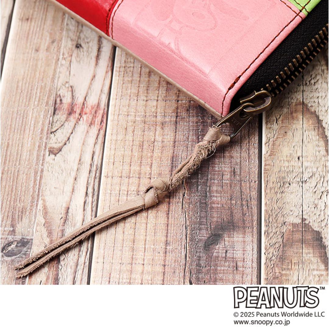 スヌーピー 財布 PEANUTS 73490 通販 長財布 長サイフ ながさいふ なが財布 長さいふ お財布 おさいふ 75周年グッズ レディース ラウンドファスナー 大容量 女性 大人かわいい 女子高生 女性物 カラフル おしゃれ 小銭入れあり レディース財布 PEANUTS ・