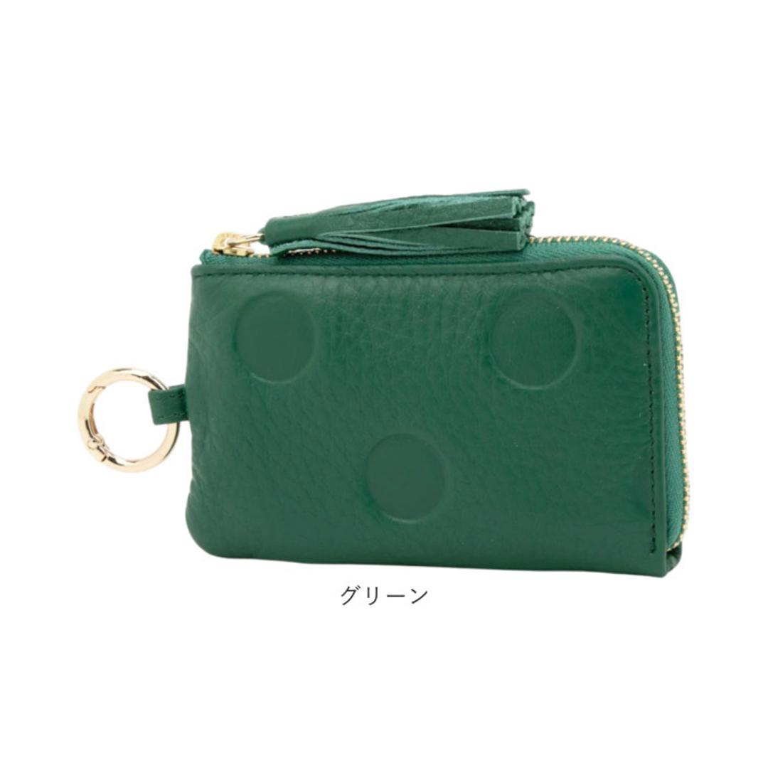 perche ペルケ キーケース 08-06-03913 通販 カードケース 一体型 小銭入れ カード入れ コインケース カードウォレット 小物入れ キー ケース クレジットカードケース レザー 牛革 レディース ブランド かわいい 大人 女性用 レディース財布 ブラック ・