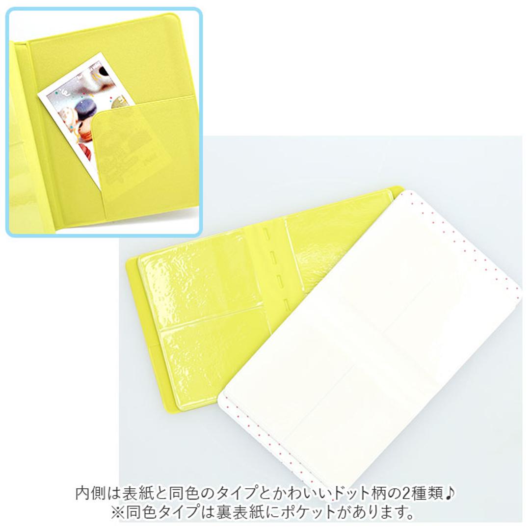 チェキアルバム 通販 65枚収納 チェキ アルバム チェキフィルム フォトブック ポケットアルバム スモールアルバム ポラロイド 持ち運び コンパクト 収納 カード ホルダー 出産祝い 雑貨 日用品 ライトブルー ・