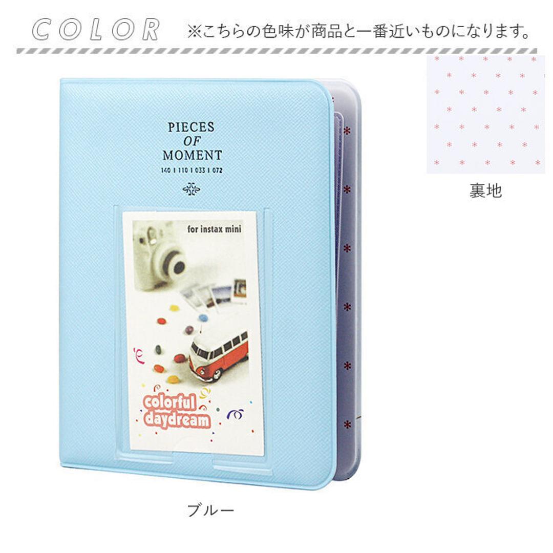 チェキ アルバム 64枚 通販 写真 フォトアルバム フォトブック チェキアルバム 写真整理 チェキ用アルバム インスタントカメラ おしゃれ かわいい 可愛い 高校生 女の子 女子 子供 キッズ ギフト ブルー ・