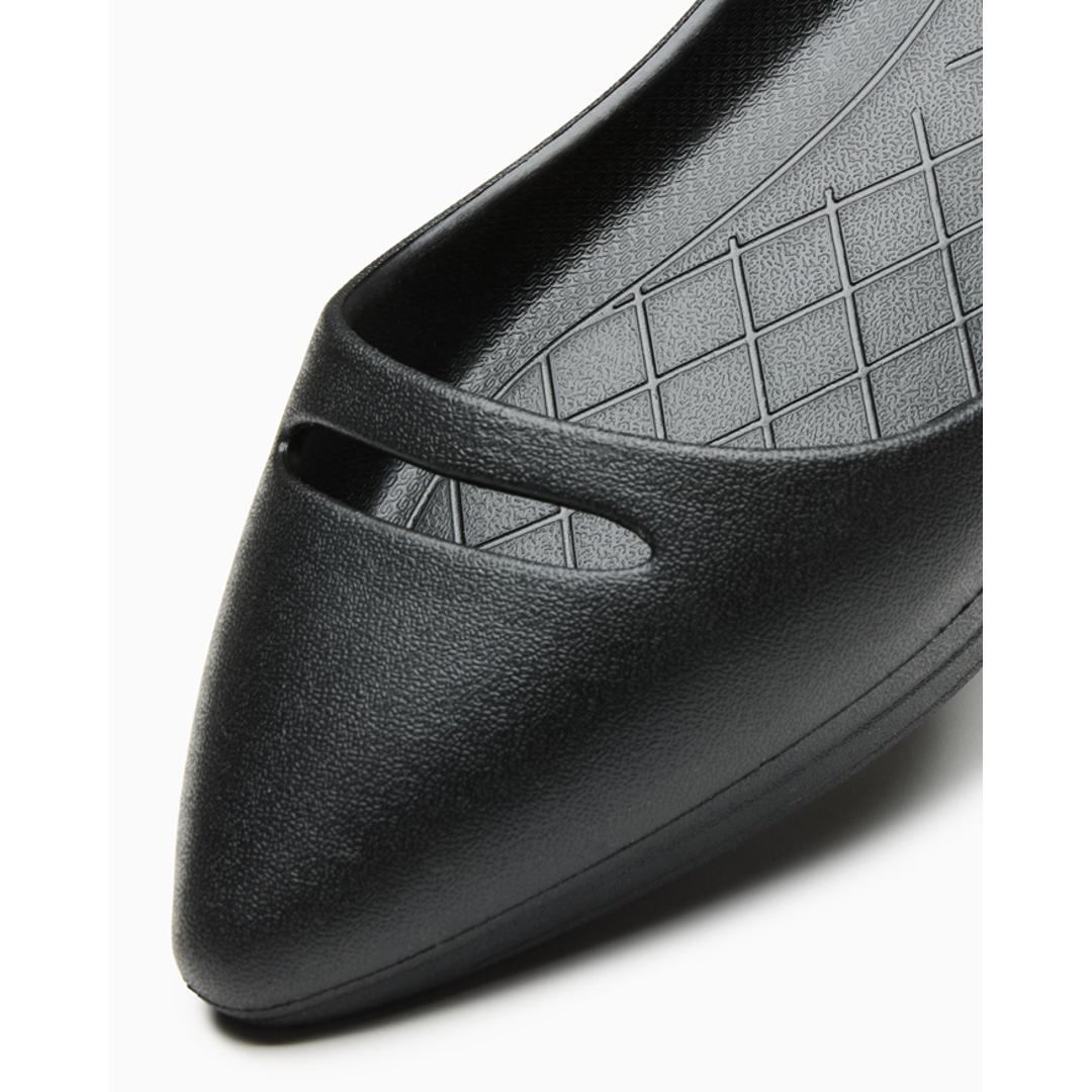 リカバリーサンダル パンプス 通販 フラットパンプス レインパンプス リカバリー PROFEEL プロフィール リカバリーパンプス PRF-001 軽量 軽い 耐水 洗える 履きやすい 歩きやすい 疲れにくい レディースシューズ レディース靴 ブラック S(22.5-23cm)