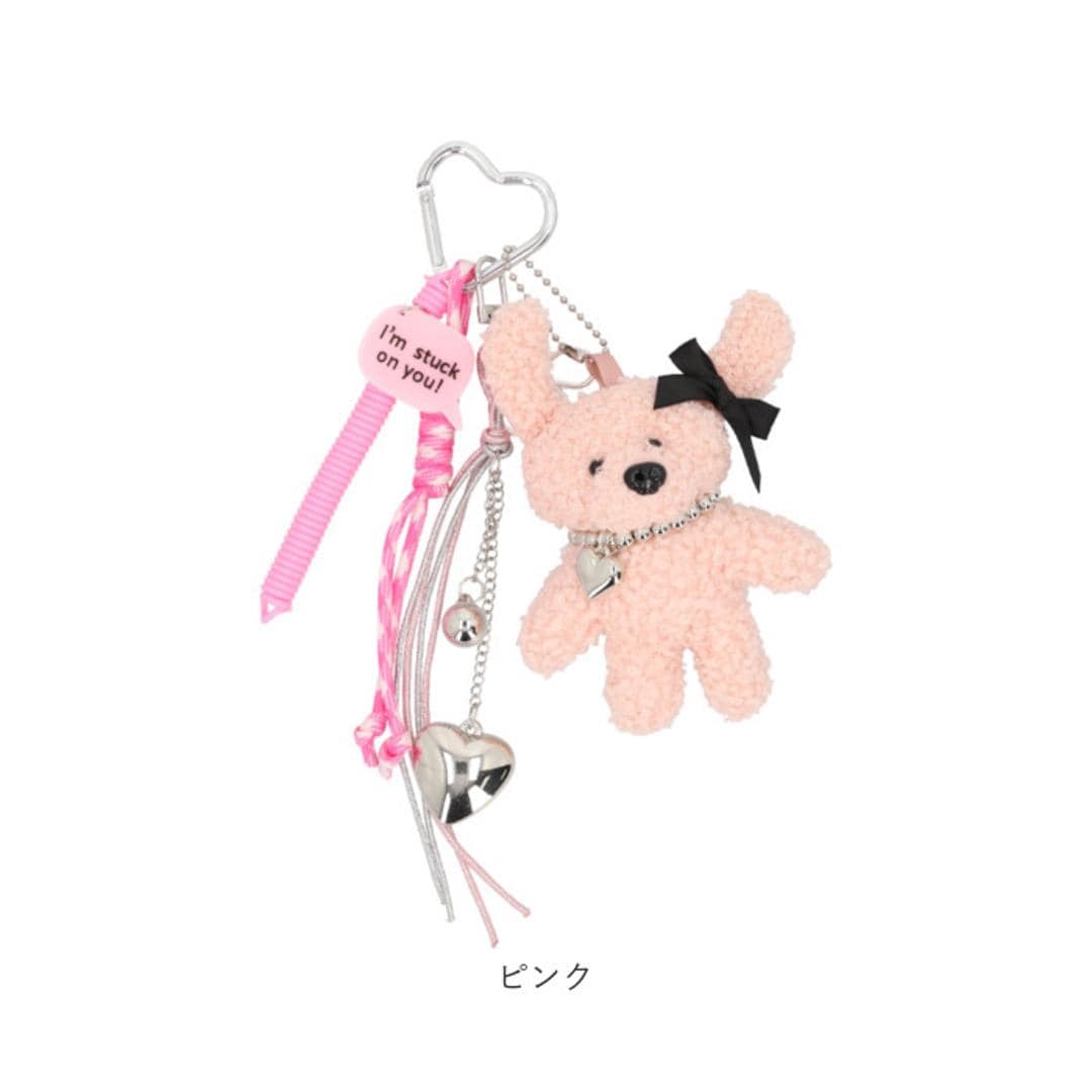 ぬいぐるみチャーム 通販 ドッグチャーム ぬいぐるみ キーホルダー 動物 バッグチャーム バッグアクセサリー バッグ に つける アクセサリー チャーム ハート カラビナ マスコット アニマル 女の子 子供 高校生 レディース おしゃれ かわいい 可愛い スマホ ブラック ・