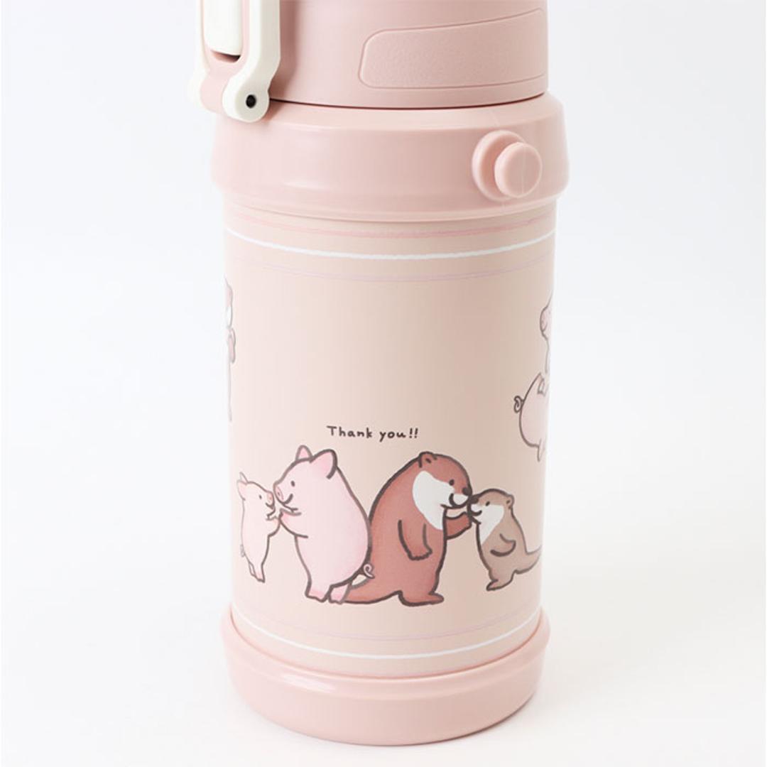 Reach Will ボトル 保冷 キッズ RYI-KS60 通販 水筒 ステンレスボトル ステンレス製ボトル ワンタッチ リーチウィル 子供 子ども こども 男の子 女の子 ステンレス製 小学生 幼稚園 保育園 キッチン用品 ギフト 贈り物 イヌとネコ ・