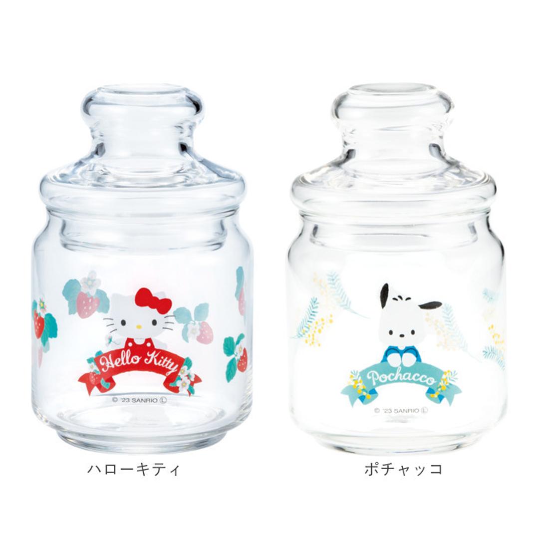 キャニスター ガラス おしゃれ 通販 ガラスキャニスター キャンディポット キャンディ ポット 小物入れ 保存容器 ガラス保存容器 ガラス容器 保存瓶 キャラクター かわいい 可愛い ガラス製 食品保存容器 調味料ケース 調味料入れ キッチン用品 カオハナハローキティ ・