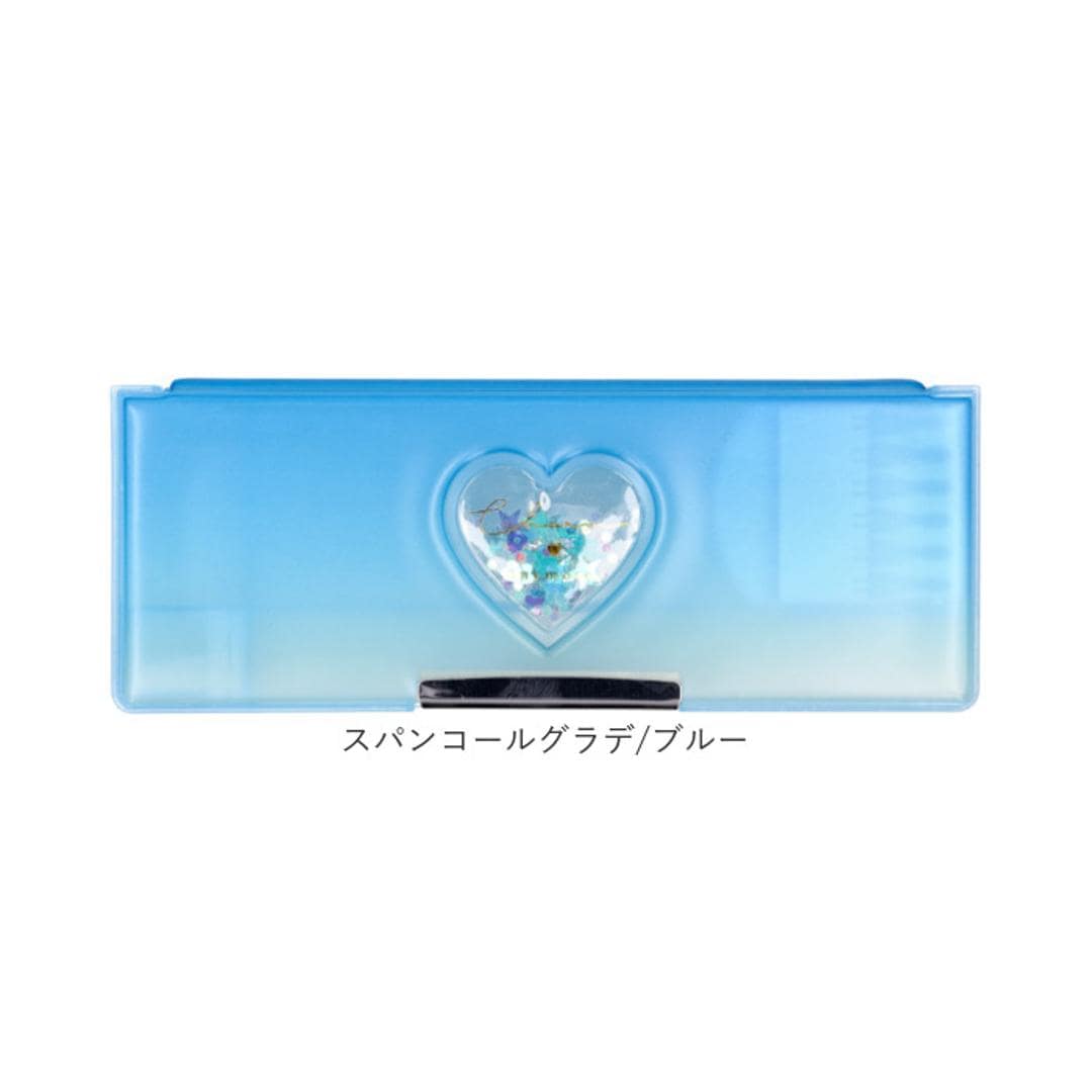 ペンケース ソフト 通販 筆箱 筆入れ ふでいれ ペン入れ ソフトペンケース 箱 箱型 こども 子供 子ども 文具 文房具 小学校 中学生 高校生 ステーショナリー お祝い かわいい 可愛い 女の子 女児 キッズ ギフト 贈り物 スパンコールグラデ/パープル ・