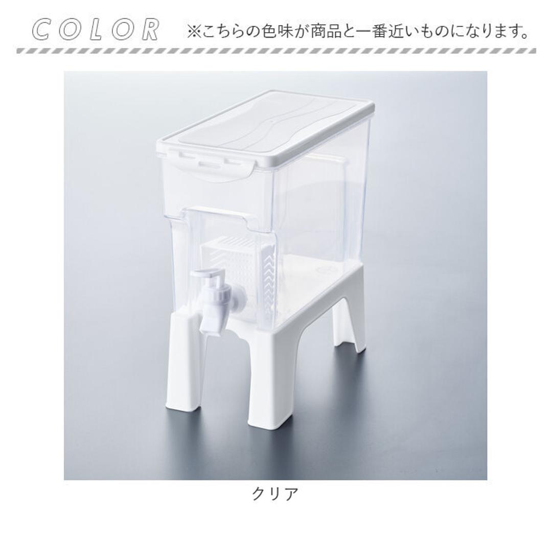ドリンクサーバー 保冷 通販 ピッチャー 冷水筒 冷蔵庫 冷水ポット 蛇口のレバー 洗いやすい お手入れ簡単 大容量 お茶 お水 麦茶 麦茶ポット 麦茶サーバー 冷蔵庫ポット おしゃれ かわいい プラスチック 贈り物 ギフト クリア ・