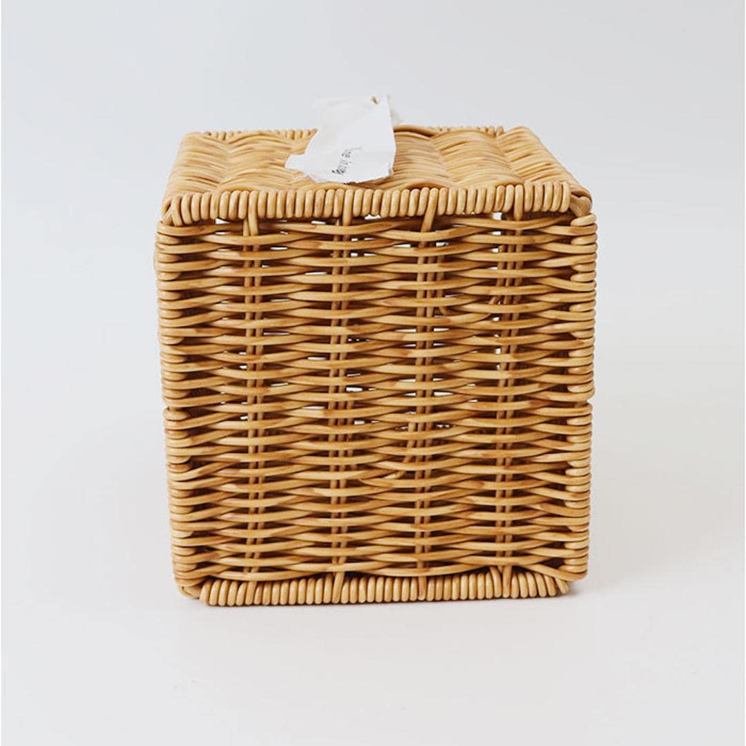 UTILE 洗えるバスケット ゴミ箱 卓上 通販 卓上ゴミ箱 ごみ箱 ごみばこ くず入れ 屑入れ ダストBOX 蓋付き フタ付き おしゃれ 台所 キッチン 袋が見えない PPラタン ナチュラル シンプル ユティルナイール Creer クレエ インテリア ナイール ・