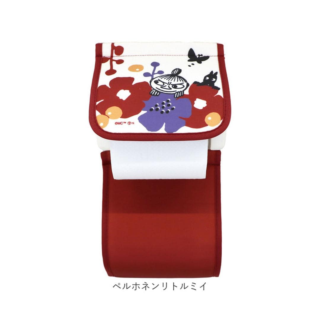 ムーミン トイレ グッズ 通販 トイレットペーパーホルダーカバー トイレペーパーホルダーカバー トイレットペーパーカバー キャラクター 北欧 洗える 洗濯機 おしゃれ かわいい オシャレ 可愛い MOOMIN ちょうちょ トイレファブリック トイレ用品 ペルホネンムーミン ・