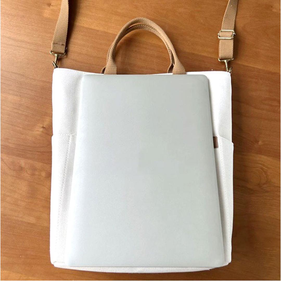 ショルダーバッグ a4 レディース 通販 縦型 メンズ トートバッグ トート ショルダー バッグ 大人 斜めがけ おしゃれ 可愛い 肩掛け 斜め掛け キャンバスバッグ 無地 シンプル 大容量 バック 斜めがけバッグ オフィス 通勤 通学 カジュアル ビジネス オフホワイト ・