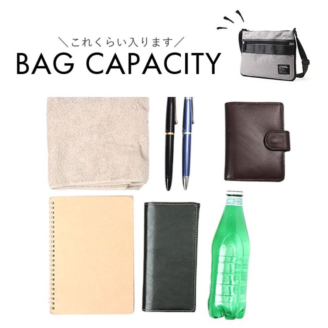 サコッシュ メッセンジャーバッグ 通販 ショルダーバッグ ショルダーバック ショルダー メッセンジャーバック 斜めかけ ななめ掛け 収納力 マチが広がる シンプル 無地 chou-porte BOLD LINE メンズ レディース ユニセックス 男女兼用 ブラック ・