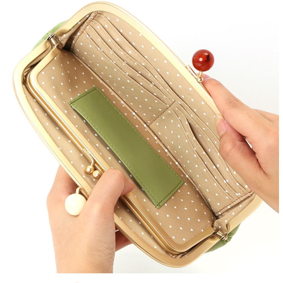 ズッケロフィラート 財布 通販 ブランド レディース 本革 革 zucchero filato 58057 がま口長財布 レザー カウレザー おしゃれ かわいい サライ 日本製 母の日 プレゼント ギフト ピンク ・