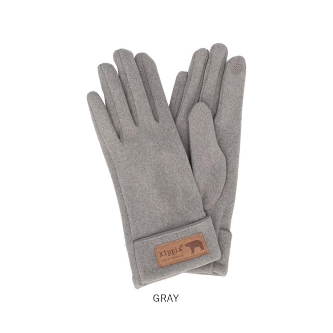 キッピス 手袋 251-FTKP147 通販 kippis 5本指手袋 五本指手袋 グローブ スマホ対応 レディース フリース きれいめ おしゃれ かわいい ブランド 秋冬 防寒 冬 自転車 通勤 通学 女性用 女子 レディース手袋 OFFWHITE ・