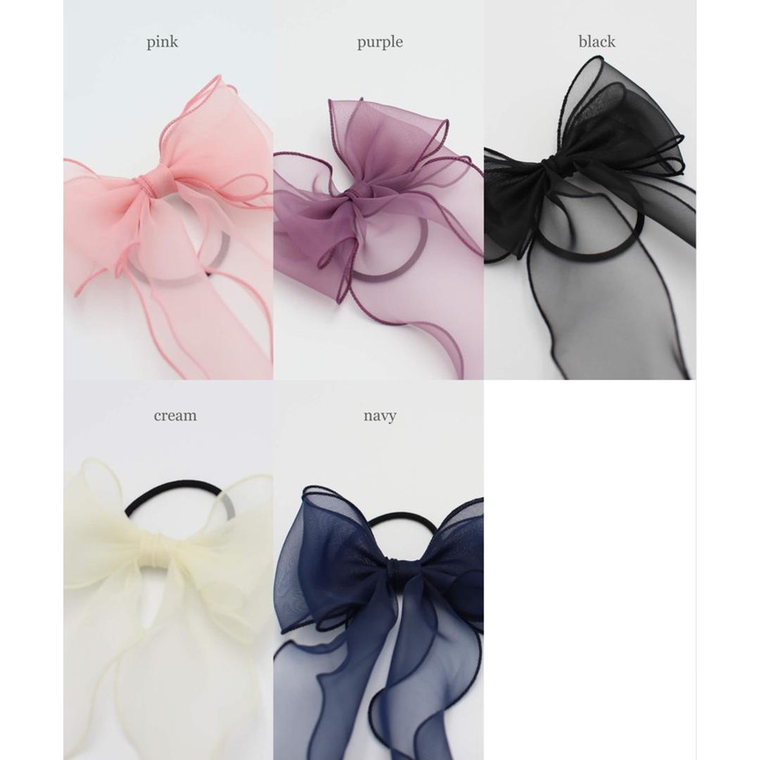 Rora キッズ ヘアゴム リボン 通販 オーガンジー 38042101 アンジュオーガンジーリボンヘアゴム 大きめ 女の子 大人っぽい 卒園式 入学式 卒業式 おしゃれ かわいい オシャレ 可愛い ヘアアレンジ ヘアーアクセサリー ヘアアクセサリー キッズファッション ブラック フリー