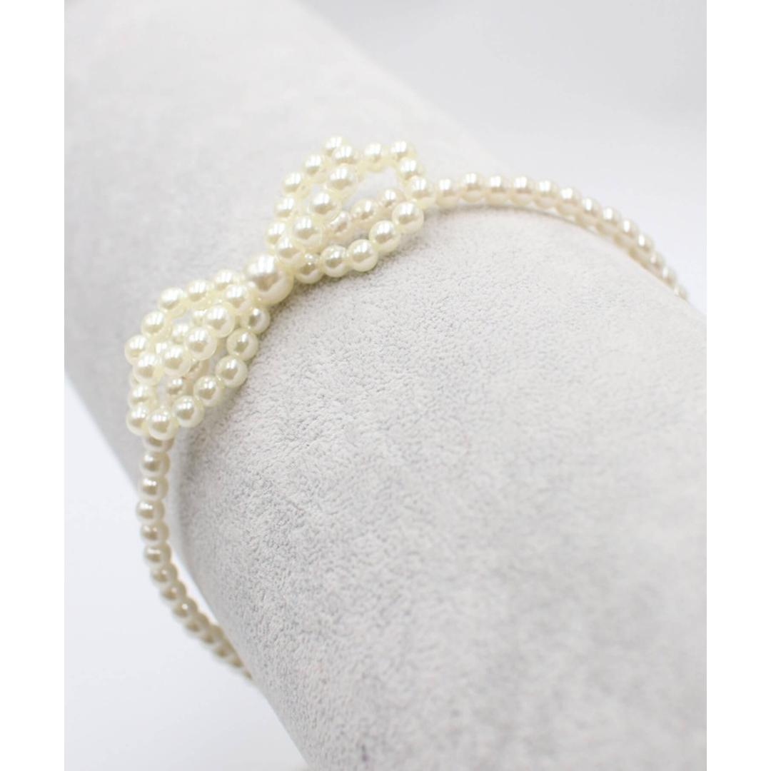 Rora カチューシャ キッズ 通販 オードリー ヘッドドレス 髪飾り ヘアバンド パール リボン 細め 細い フォーマル 女の子 子供 子ども こども 結婚式 パーティー 卒園式 入学式 七五三 誕生日 ピアノ発表会 かわいい おしゃれ ヘアアクセサリー ホワイト フリー