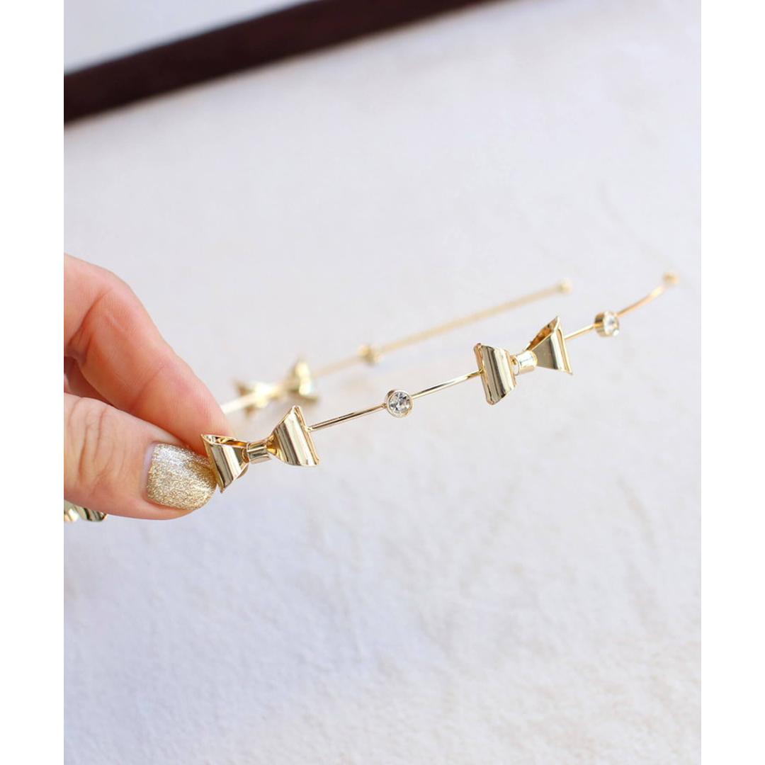 細い カチューシャ キッズ キラキラ リボン 通販 ヘッドドレス 髪飾り 女の子 子供 子ども こども セレモニー 卒園式 入学式 卒業式 結婚式 ピアノ発表会 かわいい おしゃれ シンプル ヘアアレンジ ヘアーアクセサリー ヘアアクセサリー キッズファッション ゴールド フリー