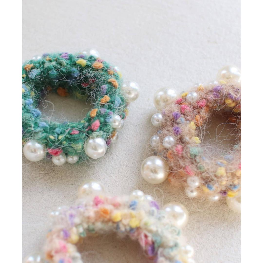 パール ヘアゴム キッズ 通販 シュシュ 髪飾り 子供 子ども こども 女の子 卒園式 入園式 入学式 卒業式 フォーマル 結婚式 ピアノ発表会 かわいい おしゃれ 普段使い シンプル ニット 可愛い ヘアアレンジ ヘアアクセサリー キッズファッション ブラック フリー