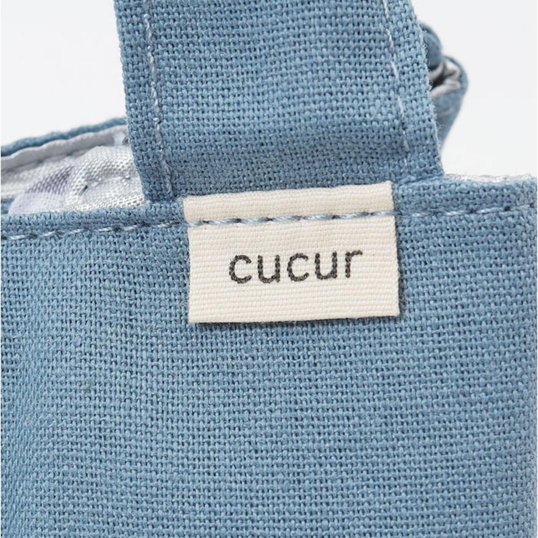 cucur ランチクロス ランチバッグ 通販 ランチクロスバッグ ランチバック お弁当袋 弁当袋 保冷ランチバッグ 保冷ランチバック トート 手提げ 簡易 保冷 保温 お弁当 コンパクト 便利 縛りやすい ボタンで調節 ナチュラル お弁当グッズ おしゃれ BLUE ・