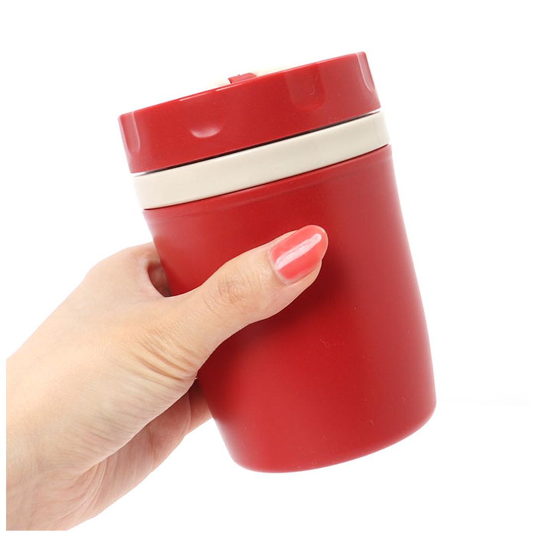 スープジャー 300ml 通販 二重構造 アクティブフードポット フードポット 小 スープポット フードジャー ランチジャー お弁当 電子レンジ キッチン用品 台所用品 おしゃれ シンプル ピクニック 日用品 プチギフト レッド ・