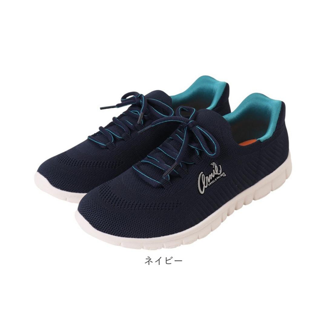 Arnold Palmer スニーカー レディース AN2205 通販 シューズ レディーススニーカー レディースシューズ ウォーキングシューズ 靴 アーノルドパーマー 脱ぎやすい 履きやすい くつ クツ ウォーキング カジュアル 女性 婦人靴 大人 オールブラック 22.5cm