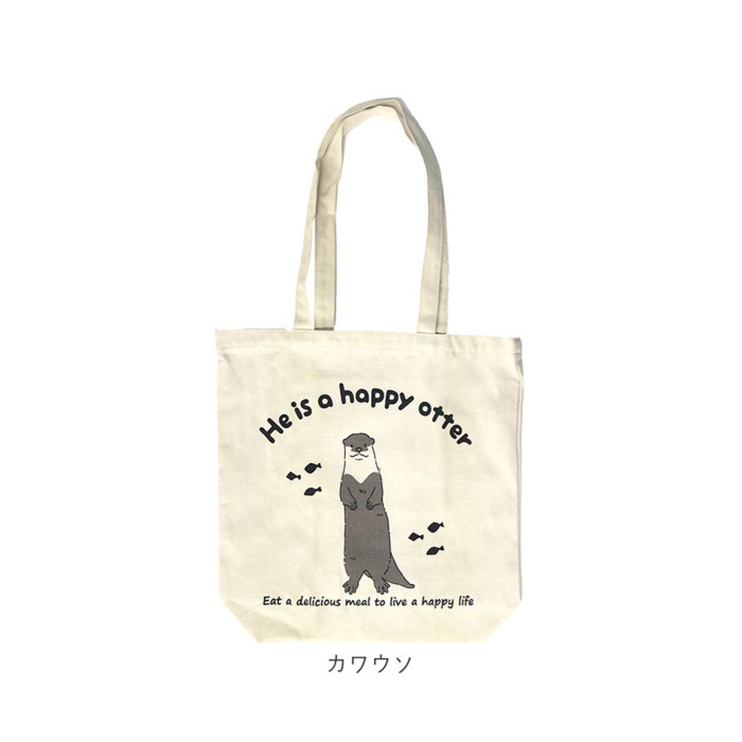 トートバッグ A4 縦長 通販 トートバック レディース トート バッグ かわいい アニマル柄 イラスト おしゃれ シンプル 布 通学 通勤 内ポケット付き 肩掛け マチあり マチ付き アニマルイラストトート 8726 レディースバッグ ネコ ・