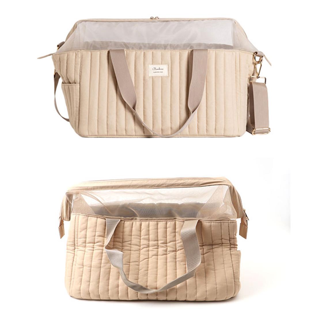 ペットキャリーバッグ 通販 ペットキャリー ペット キャリー キャリーバッグ キャリーケース ドライブキャリー 小型犬 犬 猫 折りたたみ お出かけ 旅行 通院 防災 NATURAL design ナチュラルデザイン 可愛い かわいい おしゃれ グレー ・