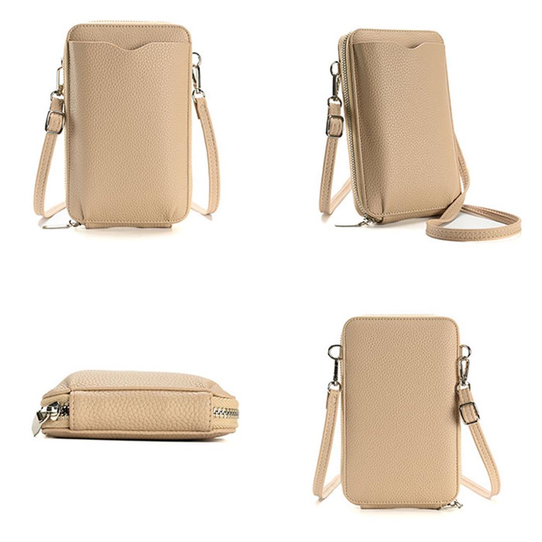 スマホショルダーバッグ 斜めがけ レディース 通販 スマホショルダー マルチポーチ スマホポーチ ポシェットスマホポシェット スマホショルダーバック ショルダーバッグ ショルダーバック ショルダー 肩掛け ポーチ 財布 お財布 縦長 ファスナー コンパクト おしゃれ グレー ・