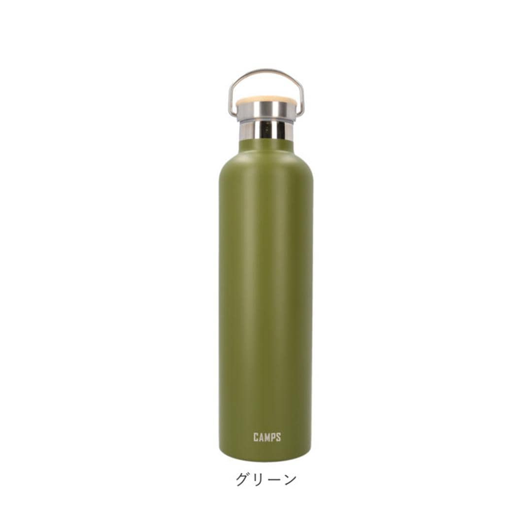 キャンプス CAMPS 水筒 1l 通販 保冷温クラシックボトル1L ステンレスボトル マグボトル マイボトル 直飲み ボトル ダイレクトボトル 保冷 保温 大容量 男の子 女の子 キャンプ用品 アウトドア おしゃれ シンプル ピクニック 日用品 オレンジ ・