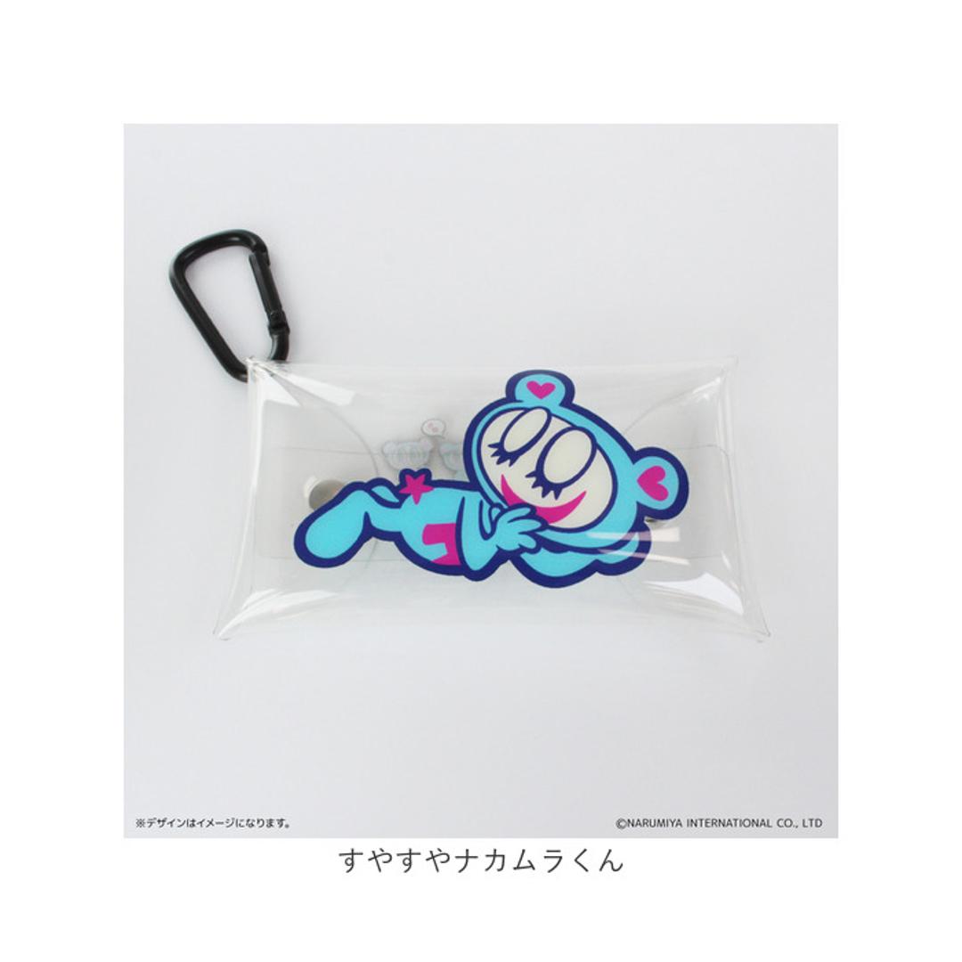 ナルミヤキャラクターズ グッズ 通販 エンジェルブルー ナルミヤ NARUMIYA ポーチ クリアポーチ カラビナ クリアマルチケース クリアケース 化粧ポーチ 女の子 小学生 女子 中学生 ブランド キャラクター かわいい 可愛い おしゃれ オシャレ ナカムラくんアップ ・