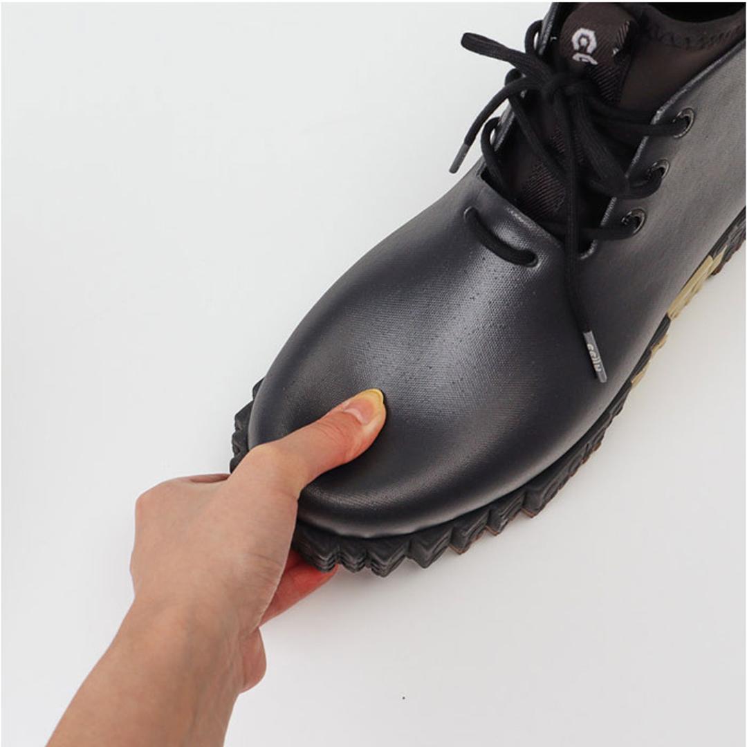 ccilu チル シューズ 通販 レインシューズ PANTOO PAOLOO XP スニーカー ブロックハイカットスニーカー 雨靴 靴 くつ メンズ レディース おしゃれ パントリオ きれいめ カジュアル 防水 オシャレ かわいい 晴雨兼用 歩きやすい BLACK/BLACK/COFFEE 23cm