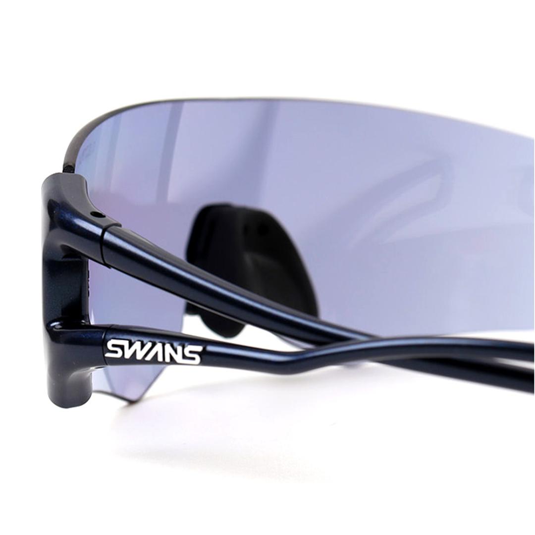 SWANS スワンズ スポーツサングラス EN8-0714 通販 スポーツ サングラス メガネ めがね 眼鏡 E-NOX EIGHT8 ULTRA 軽い 軽量 フィット感 疲れにくい メンズ レディース 男女兼用 ユニセックス マラソン ランニング シルバーミラーxULアイスブルー ・