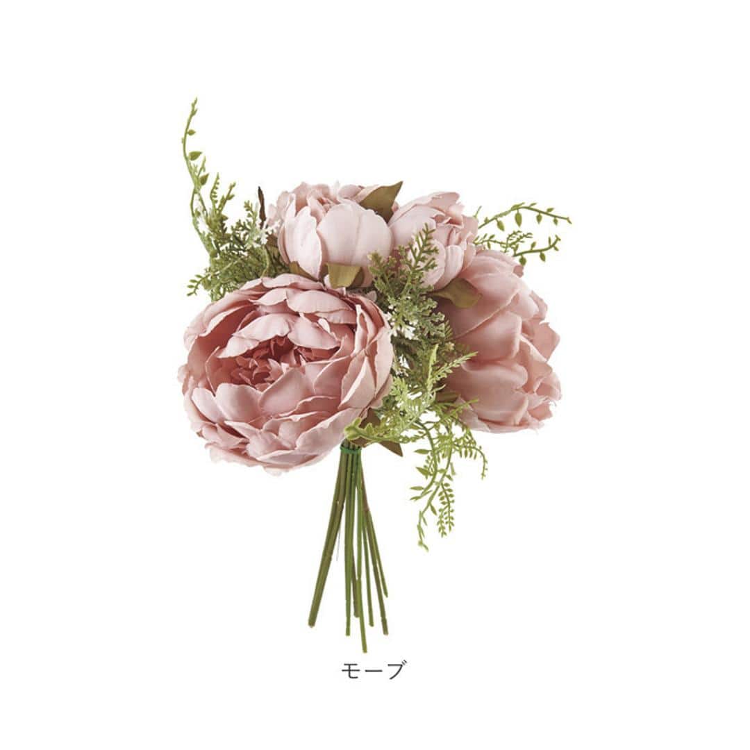 ブーケ 造花 通販 インテリア 花束 花 ピオニー アーティフィシャルフラワー アーティフィシャルグリーン アートフラワー フェイクフラワー フェイクグリーン おしゃれ シンプル 人工観葉植物 花材 FB-2595 ブライズピオニーミックスブーケ ポピー YDM クリーム ・