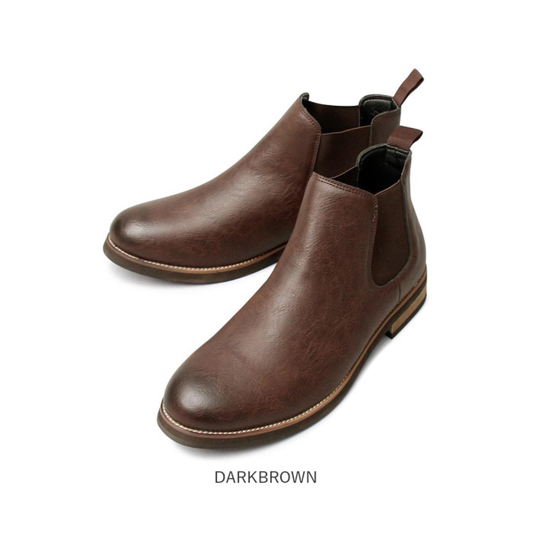 glabella グラベラ ブーツ 通販 サイドゴアブーツ チェルシーブーツ ショートブーツ 革靴 レザーブーツ サイドゴア ショート ラウンドトゥ チェルシー レザー 革 上品 カジュアル シンプル 靴 BLACK 【即日発送】S(25-25.5cm)