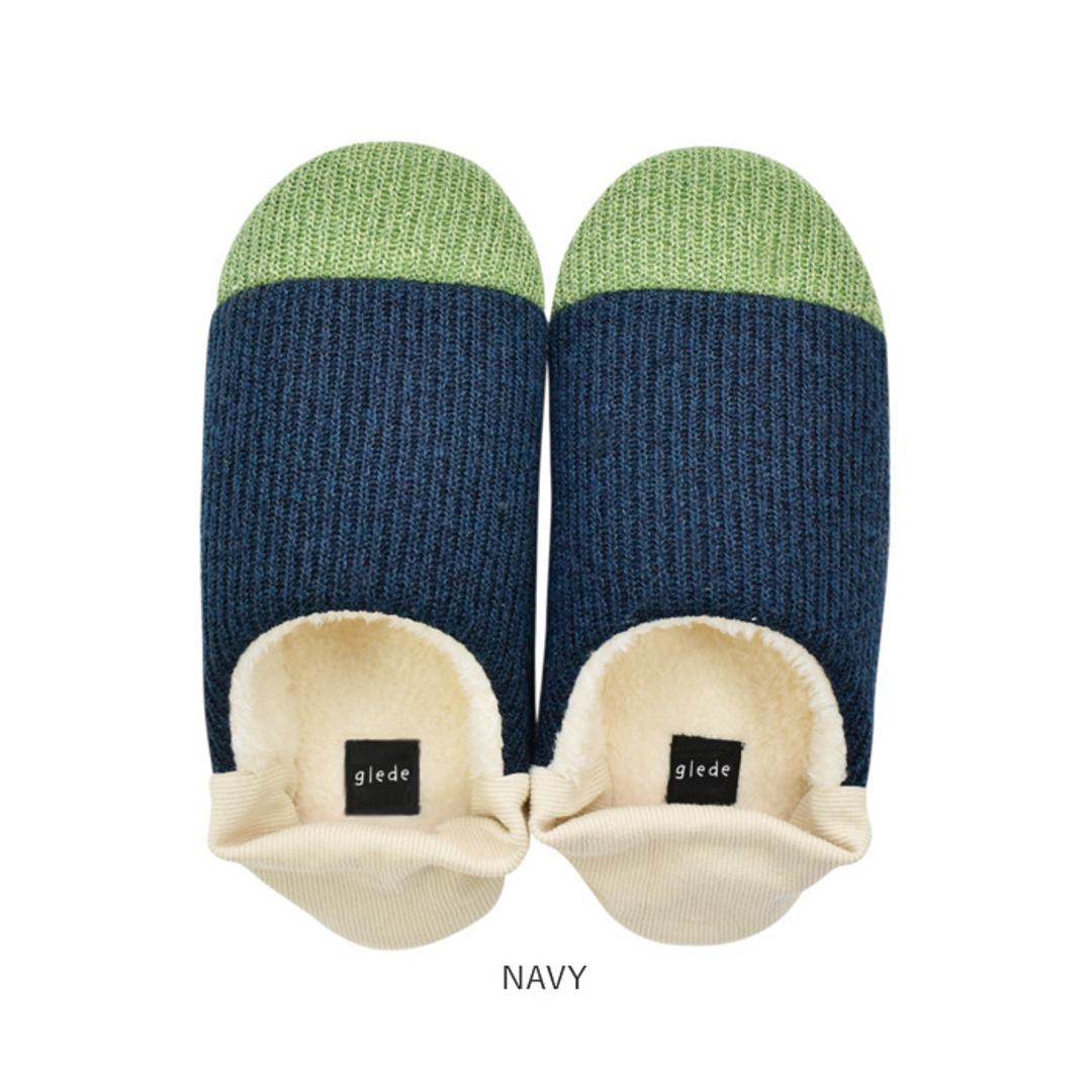 ルームシューズ レディース かわいい 通販 glede グレーデ スリッパ ニットルームシューズ 現代百貨 A711 フリーサイズ 約23.0-24.5cm 室内履き おしゃれ あったか 暖かい 冬 防寒 大人 女性 部屋履き 防寒対策 可愛い インテリア BEIGE ・