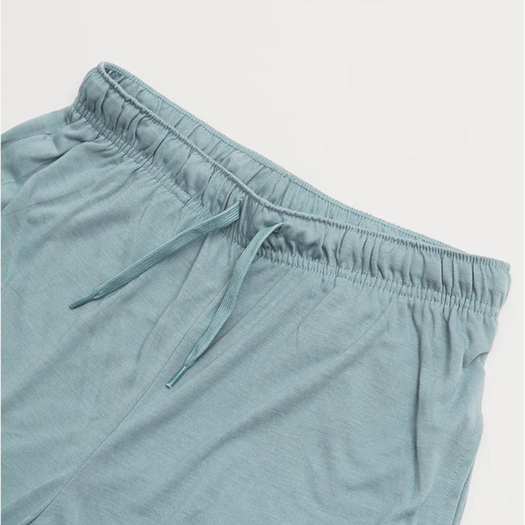 ルームウェア レディース 半袖 通販 トップス ボトムス 上下セット 涼しい 5分袖 女性 大人 シンプル 着やすい 動きやすい セットアップ おしゃれ かわいい 旅行 ナイトウェア 部屋着 After nine アフターナイン ギフト 02.アイボリー ・