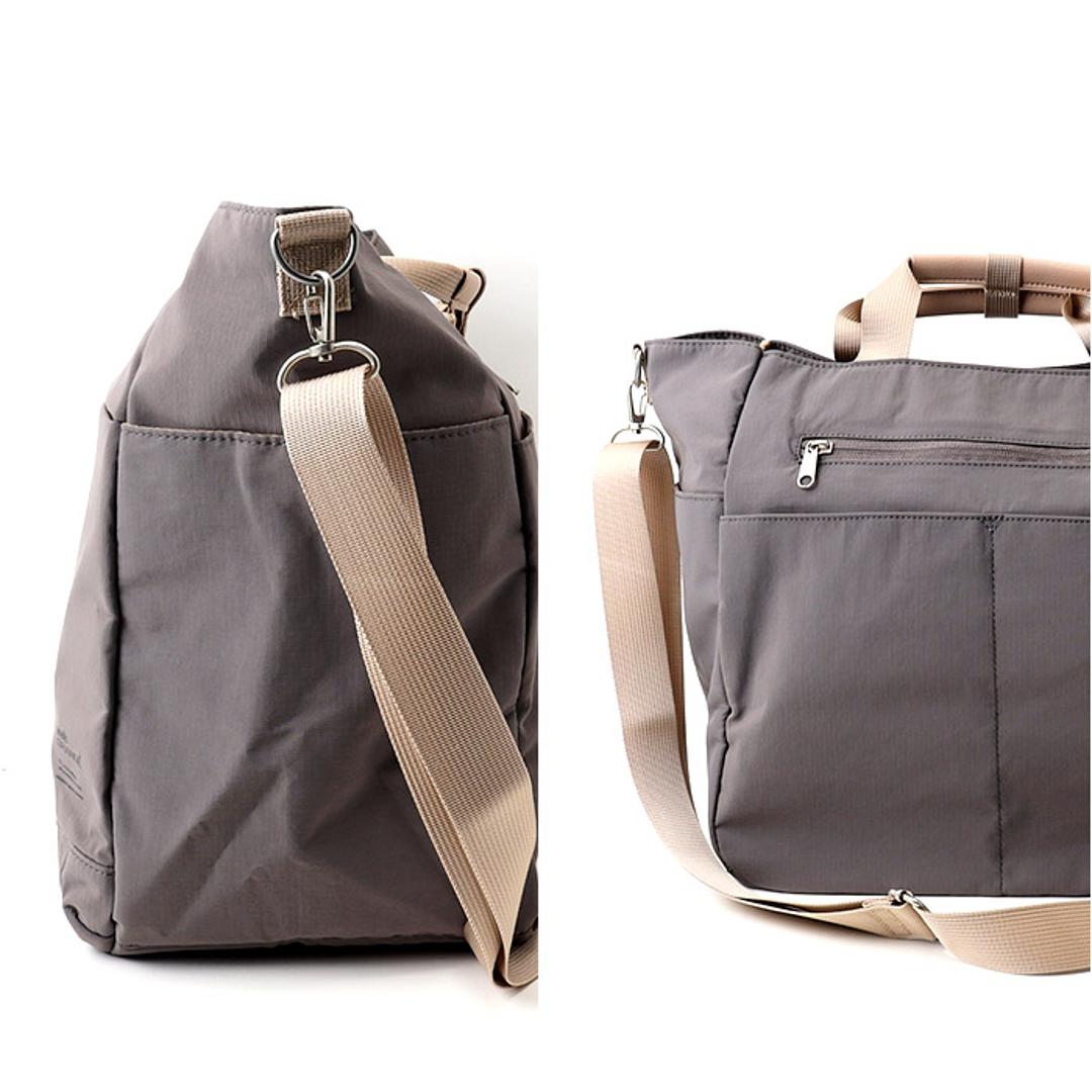 アネログランデ トートバッグ GTM0973 anello GRANDE 通販 ショルダーバッグ マザーズバッグ 2way トートバック 斜めがけバッグ 肩掛け ナイロン レディース メンズ A4 通勤 通学 撥水 10ポケット 軽量 軽い SABLE BK.ブラック ・