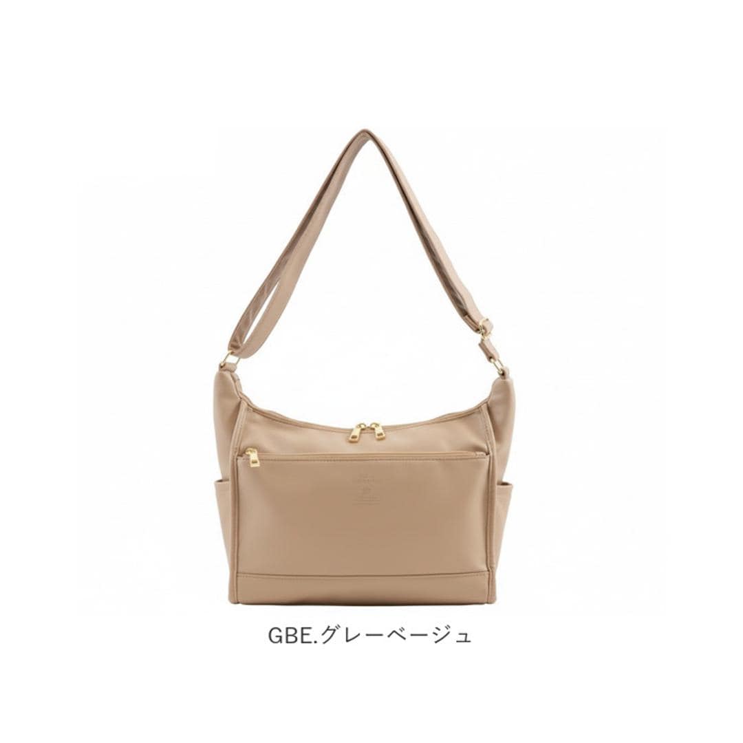 anello GRANDE アネログランデ ショルダーバッグ GTM1022 通販 ショルダーバック 斜めがけバッグ レディース メンズ 大人 サブバッグ 小さめ 通勤 おしゃれ きれいめ シンプル 10ポケット 合成皮革 NEO CABIN レディースバッグ BK.ブラック ・